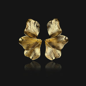 NIKITA gold statement floral earrings for women - gifts for her