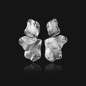 NIKITA silver statement floral earrings for women - gifts for her