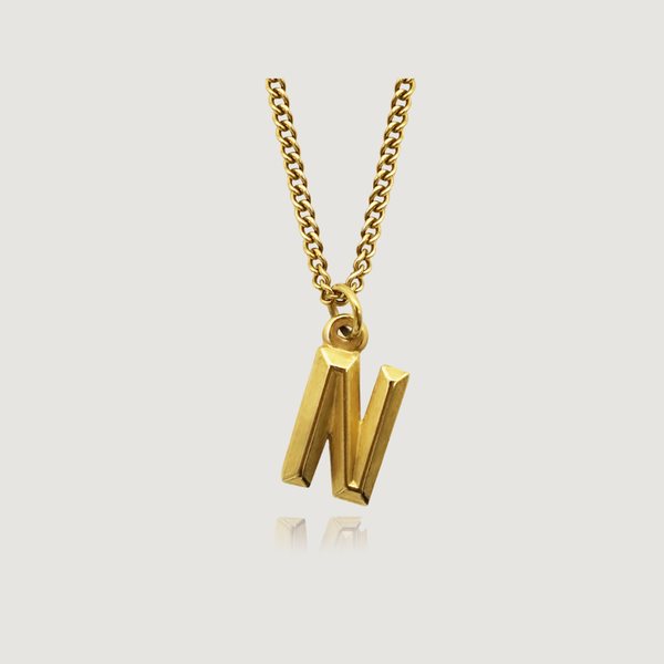 Personalised Initial Pendant Necklace - 18k Gold Plated | NIKITA