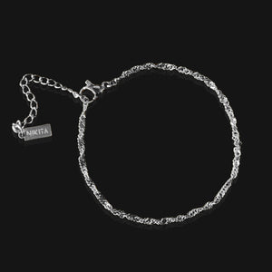 Singapore chain bracelet, dainty chain bracelet for women