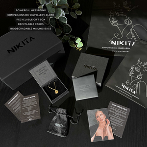 Luxury black branded, recyclable and biodegradable gift packaging for all NIKITA homeware.