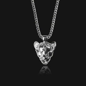 NIKITA 'I am Courageous' lioness pendant necklace for women with a quality stainless steel base and delicate chain. Ideal mother day gift or birthday gift for her.