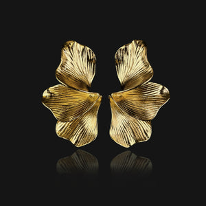 NIKITA gold statement floral earrings for women - gifts for her