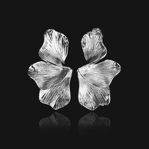 NIKITA silver statement floral earrings for women - gifts for her