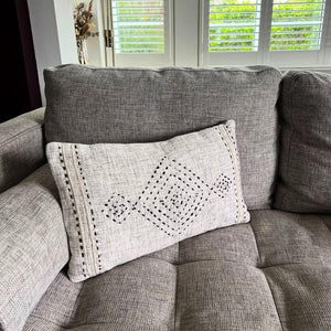 NIKITA x Bloomingville cotton cushion with aztec pattern for living room or bedroom. Ideal new home gift for her.